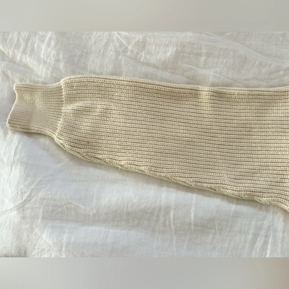 Varley Cream Cable Knit Sweater - Picture 6 of 8